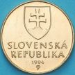 Монета Словакия 1 крона 1994 год.