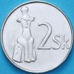 Монета Словакия 2 кроны 1993 год.