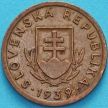 Монета Словакия 10 геллеров 1939 год.