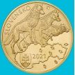 Монета Словакия 5 евро 2021 год. Волк