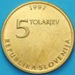 Монета Словения 5 толаров 1997 год. Зигмунд Зойс