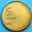 Монета Словении 5 толаров 1996 год. 5 лет независимости Словении.