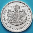 Монета Швеция 200 крон 1999 год. Миллениум. Серебро
