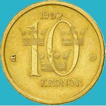 Швеция 10 крон 1991 год.
