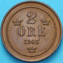 Швеция 2 эре 1905 год.