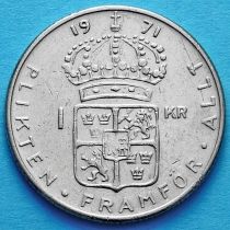 Швеция 1 крона 1969-1973 год. 