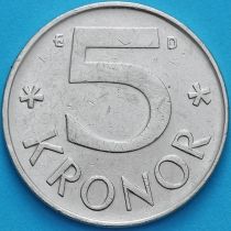 Швеция 5 крон 1987 год.