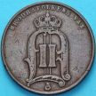 Монета Швеция 5 эре 1874 год.
