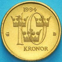 Швеция 10 крон 1994 год. BU