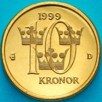 Швеция 10 крон 1999 год. BU