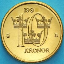 Швеция 10 крон 1995 год. BU