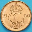 Монета Швеция 5 эре 1980 год