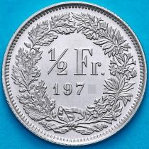 Швейцария 1/2 франка 1970 год.