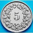Монета Швейцария 5 раппен 1938 год.