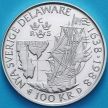 Монета Швеция 100 крон 1988 год. Делавер Серебро