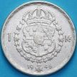 Монета Швеция 1 крона 1946 год. Серебро.