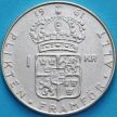 Монета Швеция 1 крона 1961 год. Серебро