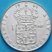 Монета Швеция 1 крона 1964 год. Серебро