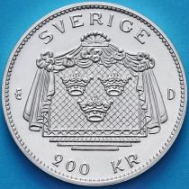 Швеция 200 крон 1992 год. Густав III. Серебро