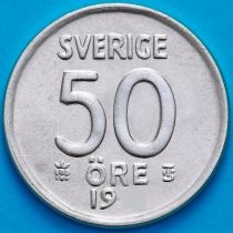 Швеция 50 эре 1961 год. Серебро