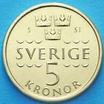 Швеция 5 крон 2016 год.