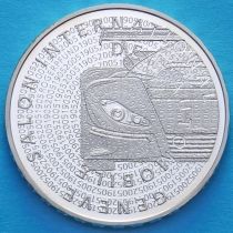 Швейцария 20 франков 2005 год. Женевский автосалон. Серебро