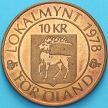 Монета Швеция токен 10 крон 1978 год. Эланд.