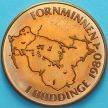 Монета Швеция токен 15 крон 1980 год. Худдинге