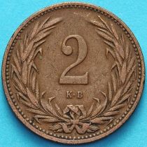 Венгрия 2 филлера 1906 год.