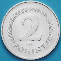 Венгрия 2 форинта 1966 год. Серебро. Пруф