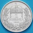 Монета Венгрия 1 крона 1892 год. Серебро.