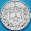 Монета Венгрия 1 крона 1912 год. Серебро.