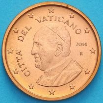 Ватикан 1 евроцент 2014 год. Тип 4