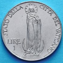 Ватикан 1 лира 1940 год. Дева Мария.