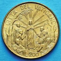 Ватикан 200 лир 1999 год. Иисус среди бедняков.