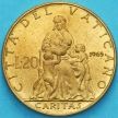Монета Ватикан 20 лир 1965 год. Каритас с детьми.