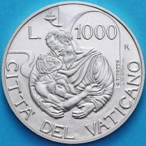 Ватикан 1000 лир 1997 год. Серебро.