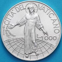 Ватикан 1000 лир 1998 год. Серебро.
