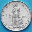 Монета Ватикан 2 лиры 1956 год.