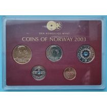 Норвегия банковский набор монет 2003 год