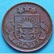 Монеты Латвии 5 сантимов 1922 год.