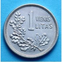 Литва 1 лит 1925 г. Серебро
