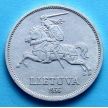 Монета Литва 5 лит 1936 год. Серебро