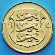 Монета Эстонии 5 крон 1994 год. 75 лет Банку Эстонии.