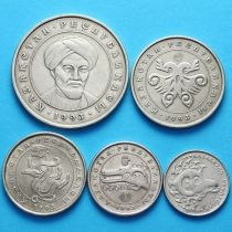 Казахстан набор 5 монет (тенге) 1993 год.