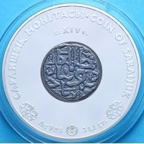 Казахстан 500 тенге 2008 г. Монета Сарайчика, серебро