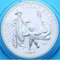 Казахстан 500 тенге 2007 год. Тусау кесу. Серебро