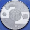 Монета Киргизия 5 сом 2018 год. 25 лет Национальной валюте. Блистер