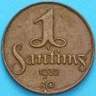 Монета Латвия 1 сантим 1932 год.
