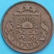 Монета Латвия 2 сантима 1926 год.